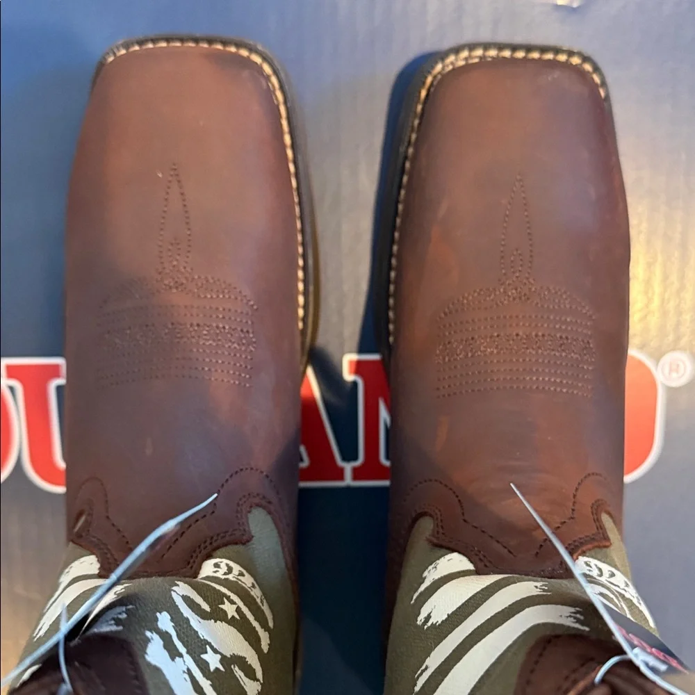 Lil' Rebel™ by Durango® Big Kids' Army Western Boot | Size 5.5 - Picture 8 of 12